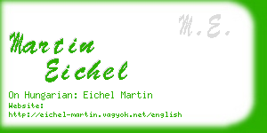 martin eichel business card
